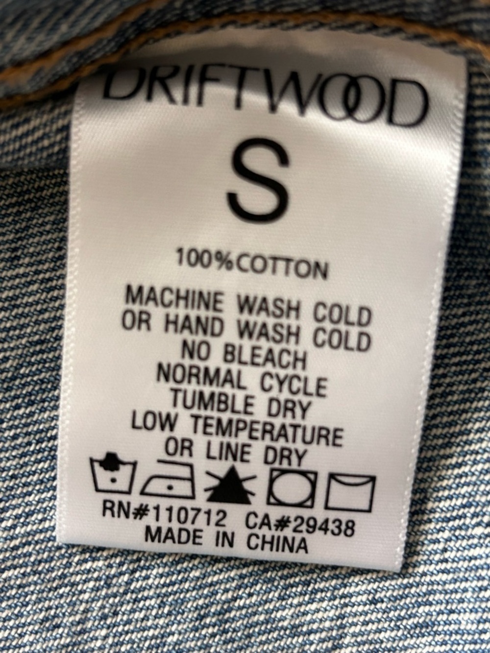 Driftwood X Bluebell Fleur Embroidered Denim Jacket - Picture 6 of 11